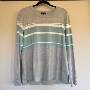 Lety & Me Striped Knit Top